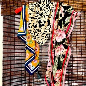 Free People scarf assortment set of 3, pristine condition